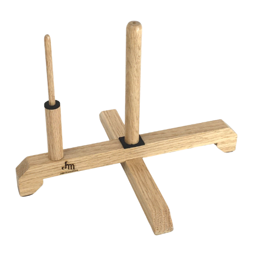 Handcrafted Wooden C Flute Stand (with 1 or 2 Pegs)